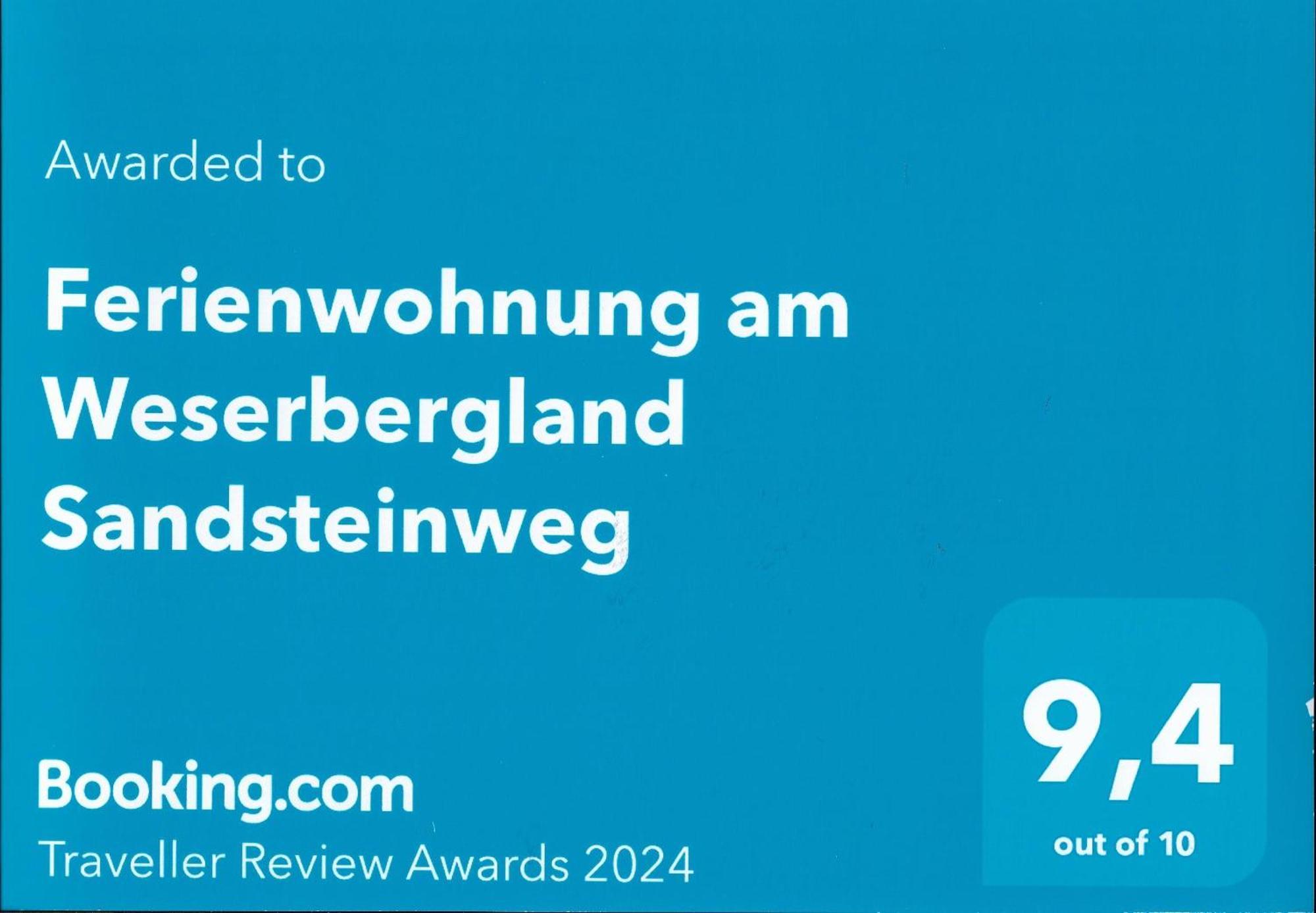 Ferienwohnung Am Weserbergland Sandsteinweg Arholzen Eksteriør bilde